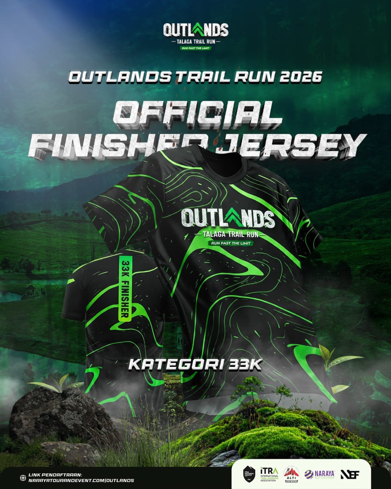 Jersey Finisher Outlands 33K size L